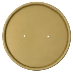 MONOUSO - Kraftkarton-Deckel für Ø9,0cm Kraft Pappbecher (500 Stück)
