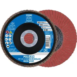 PFERD TOOLS POLIFAN Fächerscheibe PFF flach A-COOL SG INOX+ALU Edelstahl/Alu - 67658125