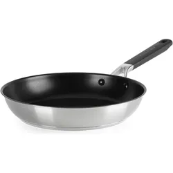 KitchenAid Classic Stainless Steel Braadpan 28cm (CC005702-001), Pfanne + Kochtopf, Schwarz, Silber