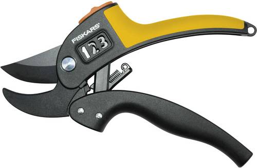 Fiskars 1000575 PowerStep Gartenschere 190 mm Amboss