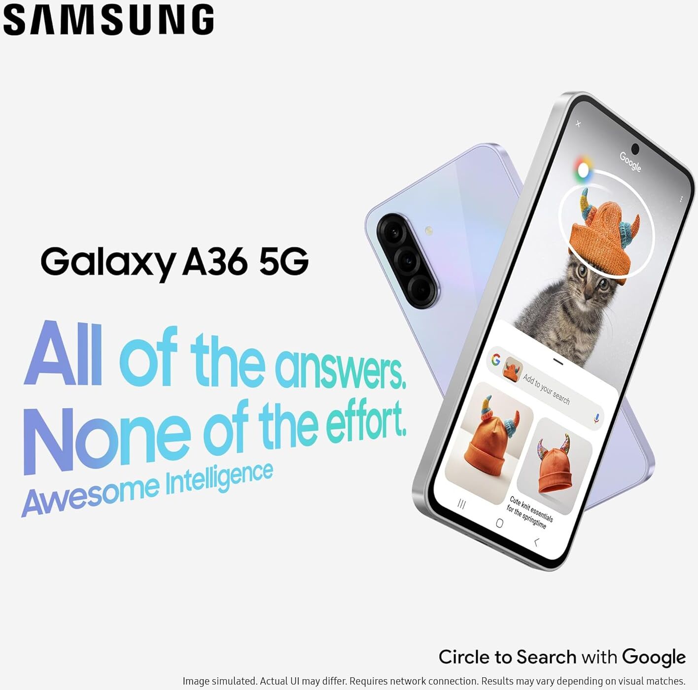 SAMSUNG Galaxy A36 5G – 8GB RAM, 256GB Storage, SIM-Free, Awesome Black, Unlocked A Series Mobile Phone