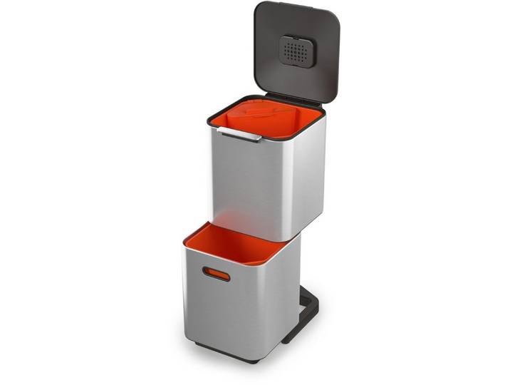 Joseph Joseph Mülleimer Totem Compact, herausnehmbares Biomüllfach 3 Liter