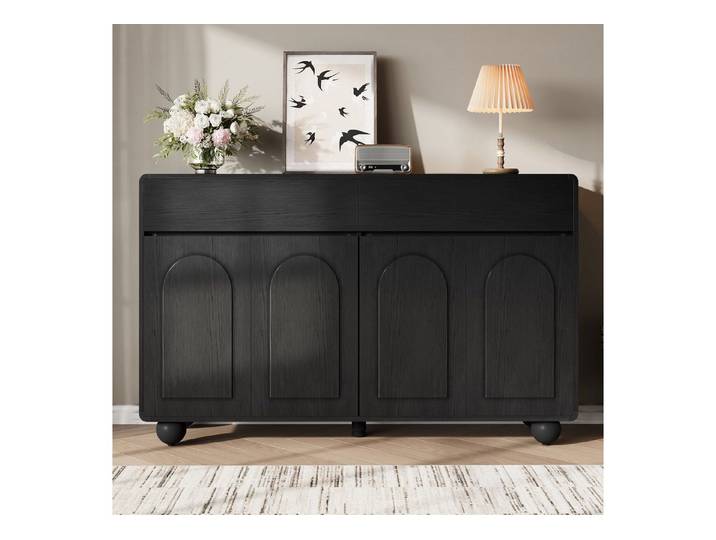 Ulife Sideboard mit geschwungenen Türen, moderner Stauraumschrank (2 St)