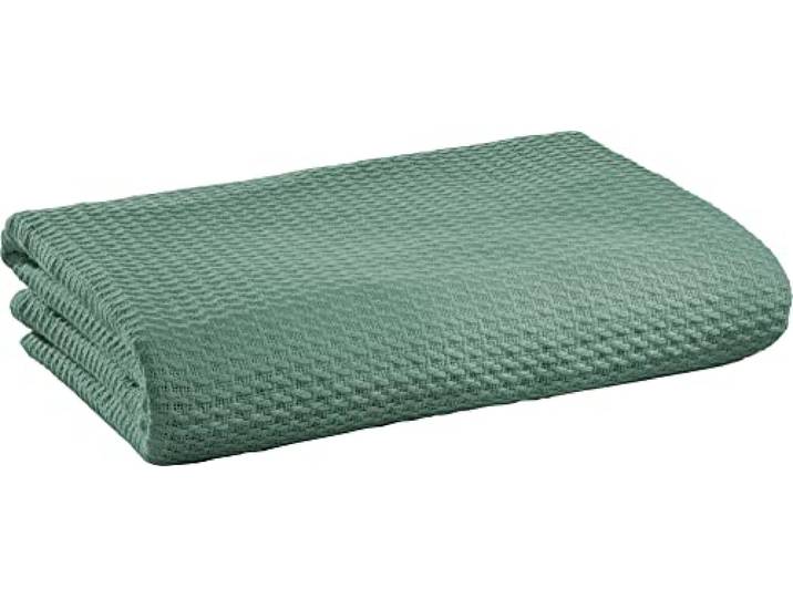 Erwin Müller Sommerdecke, Baumwolldecke Jade Größe 100x150 cm - luftig-leicht, weiche Qualität, sehr angenehm - 100% Baumwolle