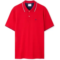 CHAMPION Poloshirt für Herren aus Baumwoll-Piqué - Rot - XXL