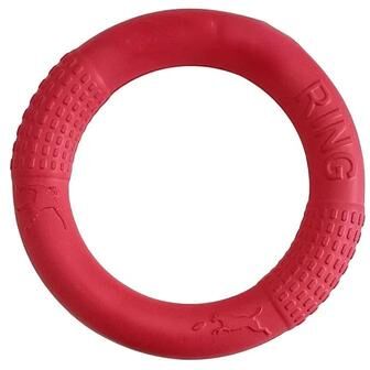 Inspired Finds Floating EVA Dog Flying Disc Ring Interactive Training & Chew Toy For Dogs red 11.02in