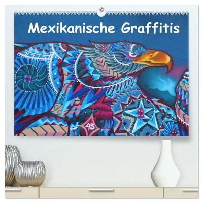 Mexikanische Graffitis (hochwertiger Premium Wandkalender 2026 DIN A2 quer), Kunstdruck in Hochglanz