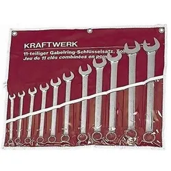 Kraftwerk, Schraubenschlüssel, Gabelringschlüssel (1", 1/2", 11/16", 13/16", 15/16", 3/4", 3/8", 5/8", 7/16", 7/8", 9/16")