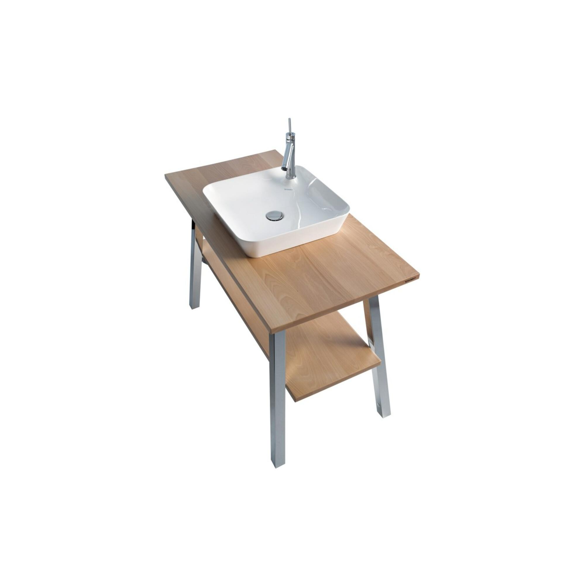 Duravit Aufsatzwaschbecken Cape Cod 46x46cm, m HL, A.insel, o. ÜL, we s-matt (2340463200)