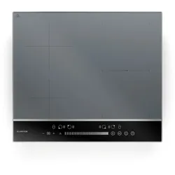 Klarstein DualTone Hybrid Induktionskochfeld | Flex Zone | LED Display | Slider Control | 7200 W Silber