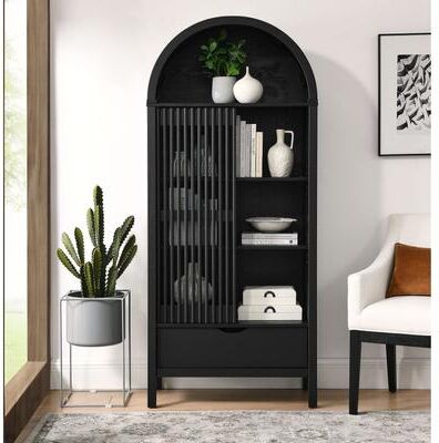 "Vaughn 71"" Arched Storage Display Cabinet by Modway"
