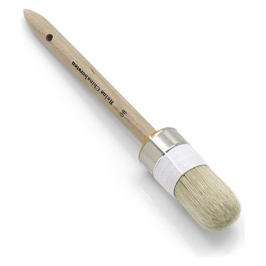 HP Autozubehör Ringpinsel Grösse 6 Borstenlänge 75 mm 20 mm helle Chinaborste roher Holzstiel (20 mm) (52106)