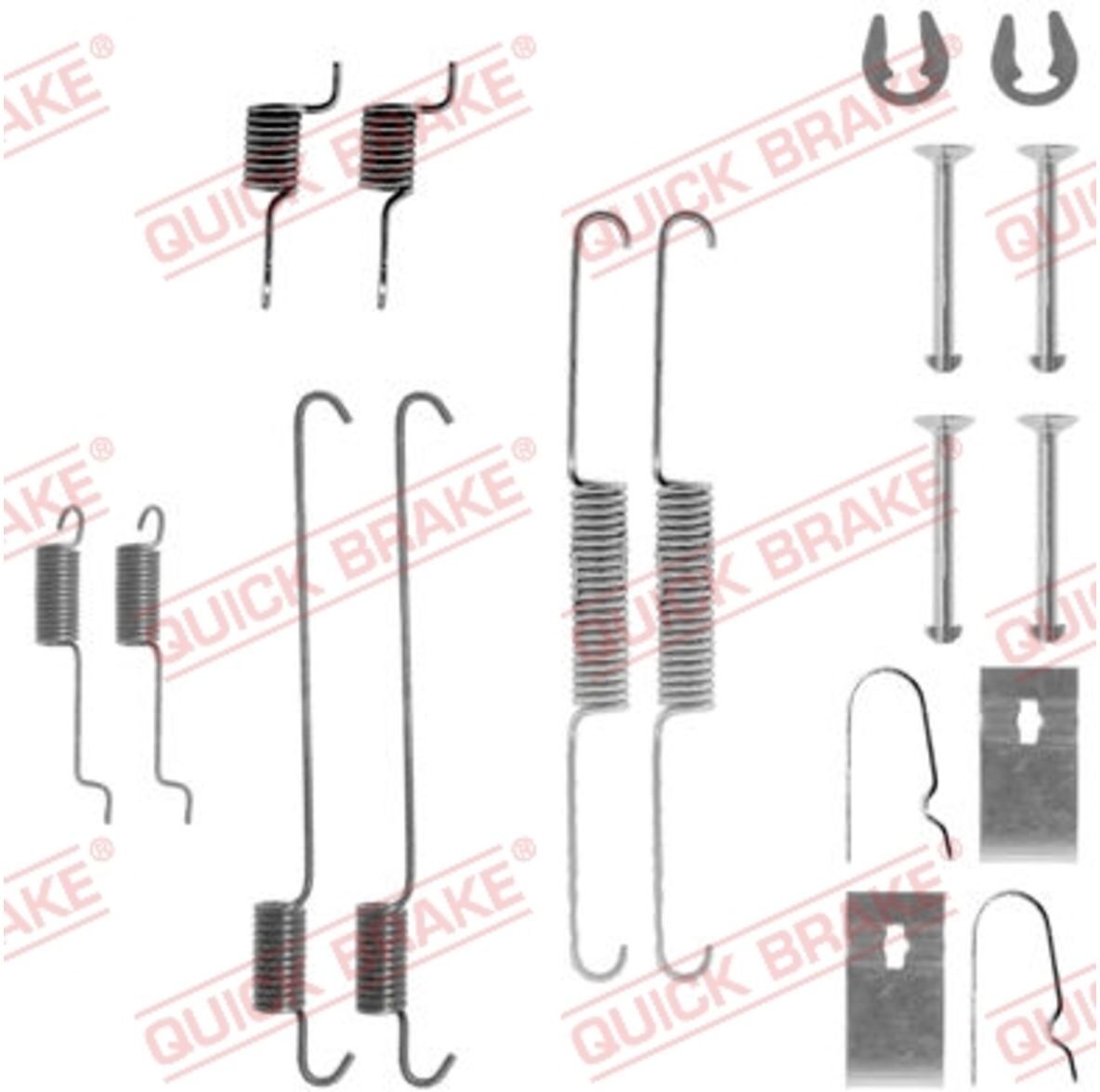 Zubehörsatz, Bremsbacken QUICK BRAKE 105-0815
