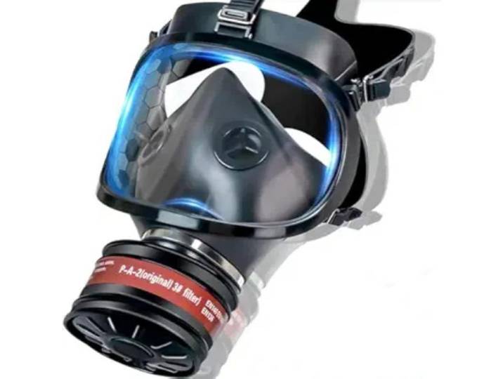Masque à gaz complet avec filtre, respirateur chimique, auto-amorçant, protection contre la contamination nucléaire, type MF14/87