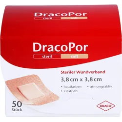 Dracopor Wundverband Steril 3.8x3.8cm Hautfarben 50 ST