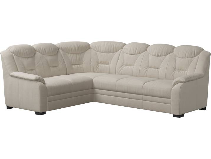 Ecksofa COTTA Marcus L-Form , beige, B:263cm H:99cm T:211cm, 100% Polyester, Sofas, Ecksofa, wahlweise mit Schlaffunktion & Stauraum