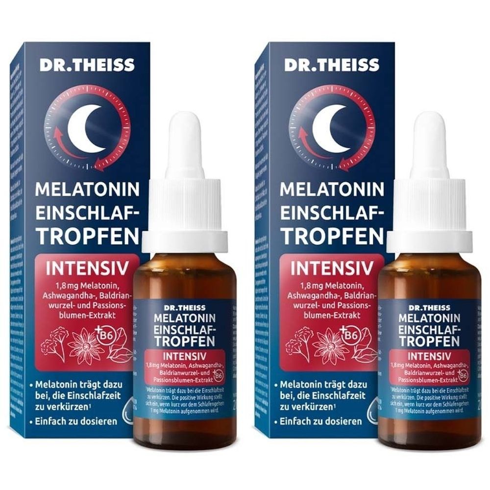 Dr.theiss Melatonin Einschlaf-Tropfen intensiv 2x 2x20 ml Tropfen