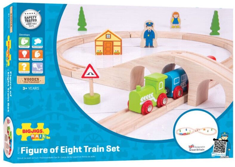 BigJigs Toys Circuit de Train en 8 - BigJigs