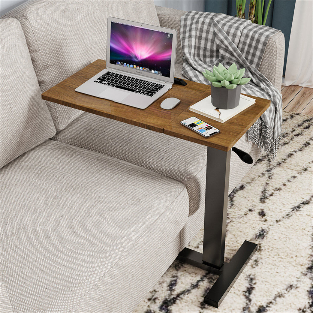Latitude Run Alauna Open Rectangular Tray Top Side Table Brown Wood 75.5cm W X 40.8cm D