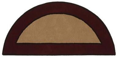 "Achla Designs Contemporary II Half Round Hearth Rug, 56 Inch Long, Berry - 3'6"""