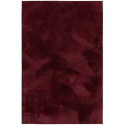 benuta Nest Waschbarer Kurzflor Teppich Nina Rot 160x230 cm - Moderner Kurzflor-Teppich für Wohnzimmer