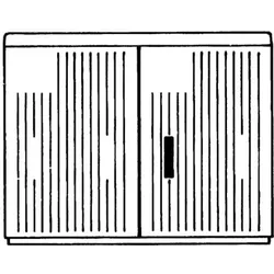 ABB EH3U82S2 Schrank AP Gr.2 875x1115x320 EH3, profiliert, SHG, UV-Lackierung IP44, IK10