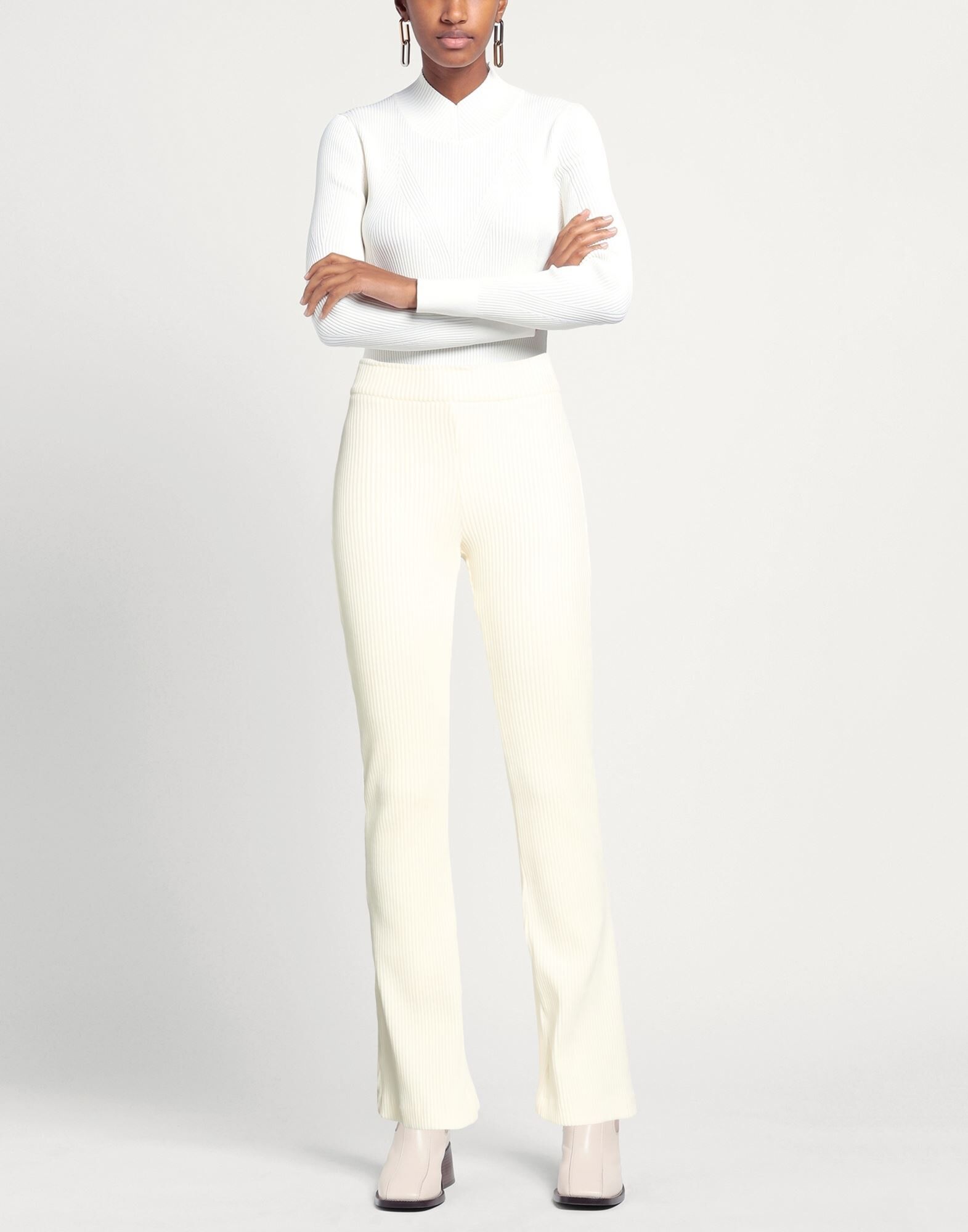 Avenue Montaigne Pantalones Mujer Hueso 36 Mujer