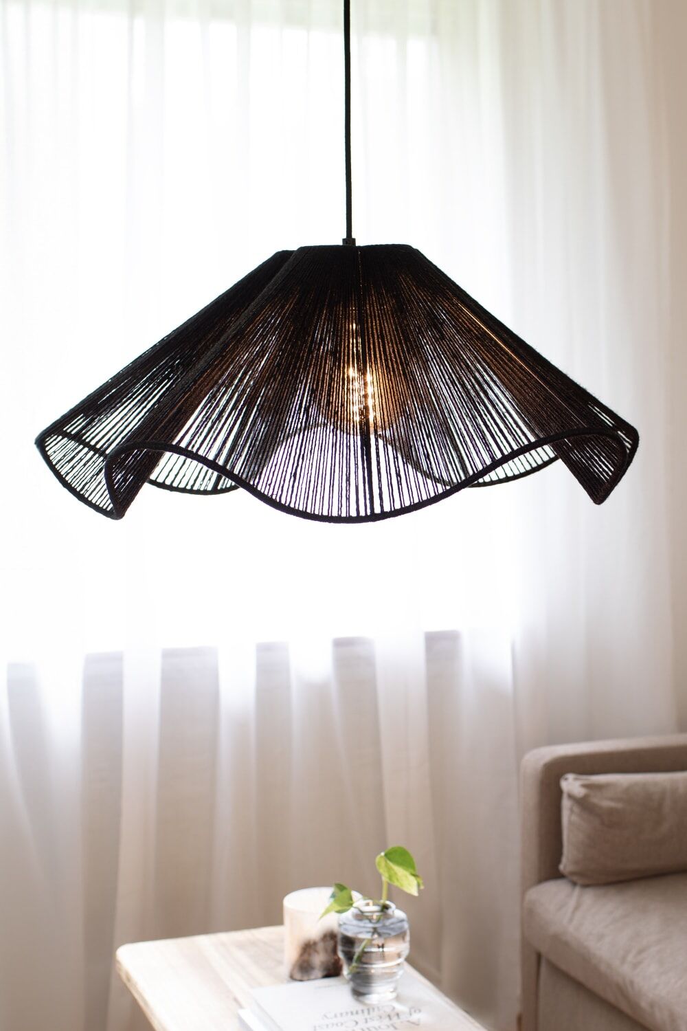 Markslöjd Suspension 1xe27 noir Noir 60x24x60cm