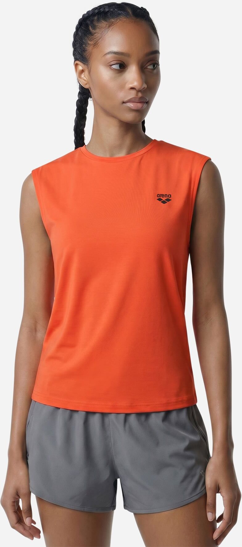 Arena Small Logo W - Canotta Training - Donna - Arancione S