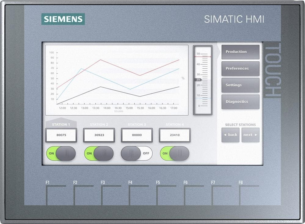 Siemens SIMATIC HMI KTP700 6AV2123-2GB03-0AX0 Basispaneel met 7 inch TFT-touchscreen en PROFINET