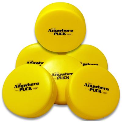 Anywhere Sports The Anywhere Puck 6pk   Yellow Foam Hockey Training Set Kids