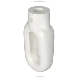 BAUHELD Markisenöse Oval 12 mm Ral 9016 für Fleischerhaken