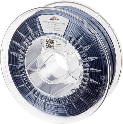 Spectrum Filaments 80265 PLA SILK Filament PLA-Seide Seidig glänzend 1.75mm 1000g Sapphire Blue, Blau 1St.