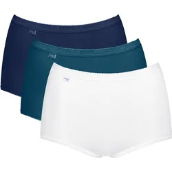 sloggi Basic+ Maxi C3P - Damen - Gr. 38 - blau