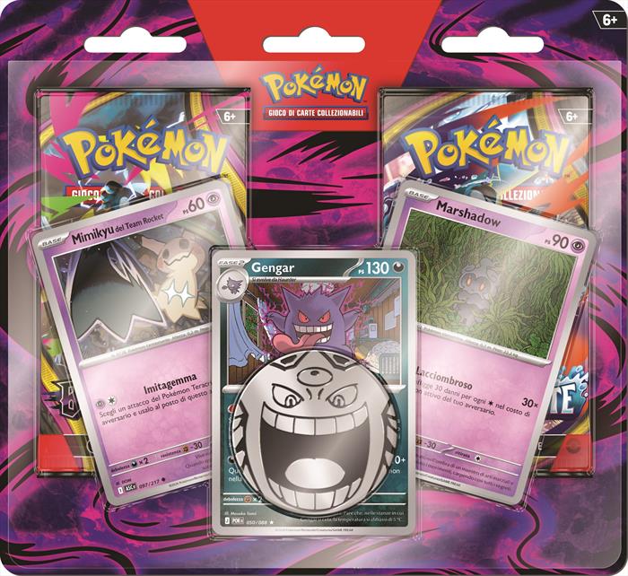 POKEMON Blister 2 Buste Gengar, Marshadow E Mimikyu, Multicolore