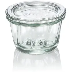 48x Weck Glas Gugelhupfglas mit Deckel Bundt cake 165 ml