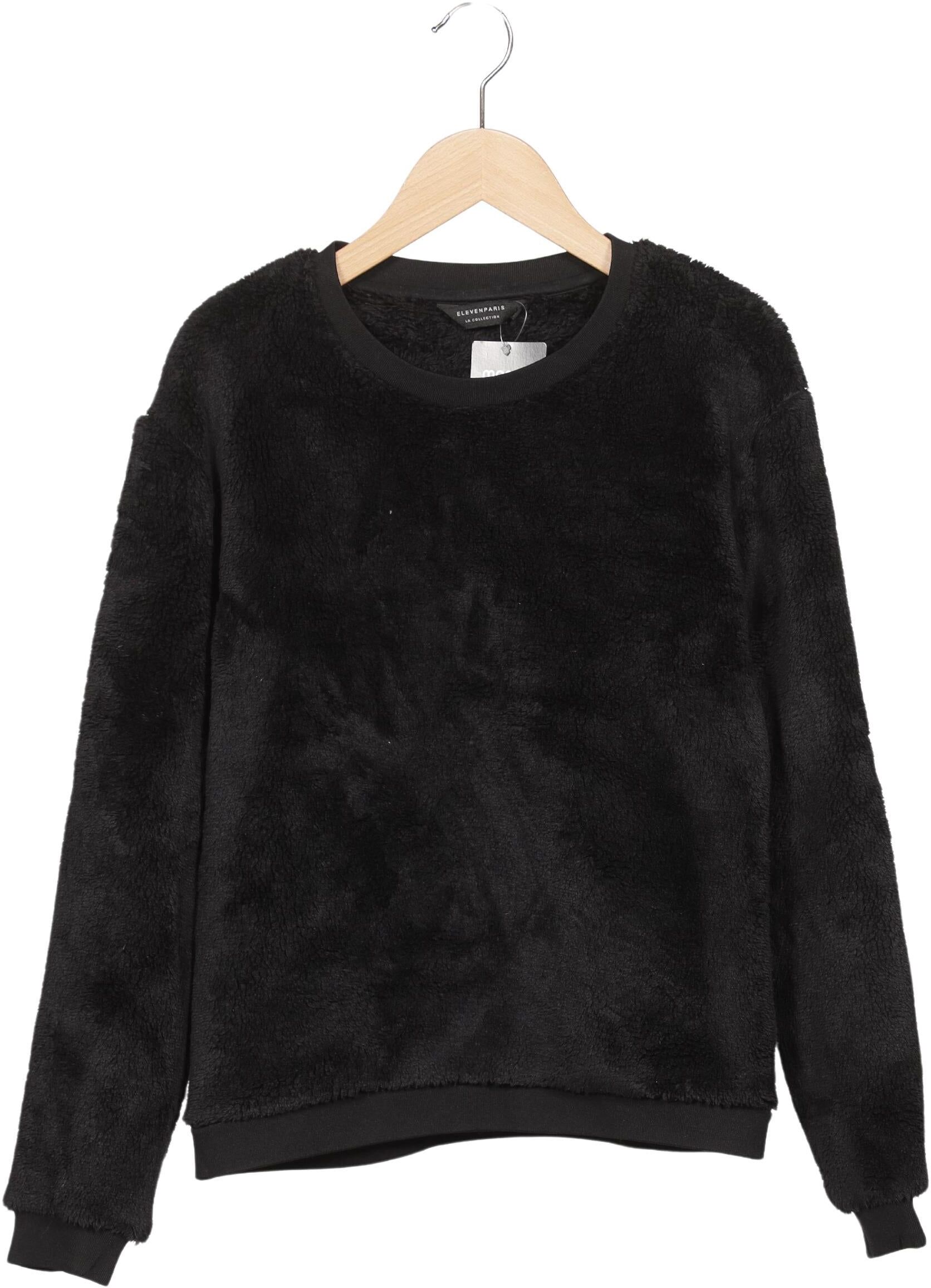 Eleven Paris Damen Pullover, Schwarz, Gr. S, Synthetik - Second Hand