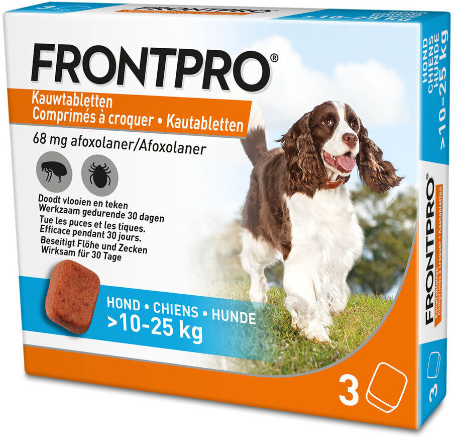 Boehringer Ingelheim VETMEDICA GmbH FRONTPRO 68 mg (10-25 kg) 3 Kautabletten Hund