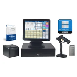 Handel Kasse 15 Zoll Touch Intel i5 + 10 Zoll Kundenanzeige / Flex Kauf XLH / + ... - inkl. Finanzamt TSE USB & Aktivierung via Internet 299€ - Upgrade zu PosSoft Handel Standard 449€ UVP - Neuware 24 Monate Garantie