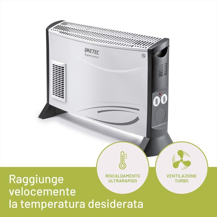 Imetec Termoconvettore Rapid Comfort-bianco/grigio