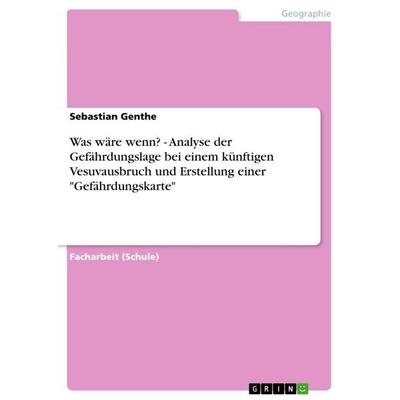 Was wäre wenn? - Analyse der Gefährdungslage bei einem künftigen Vesuvausbruch und Erstellung einer 'Gefährdungskarte'; Taschenbuch von Sebastian