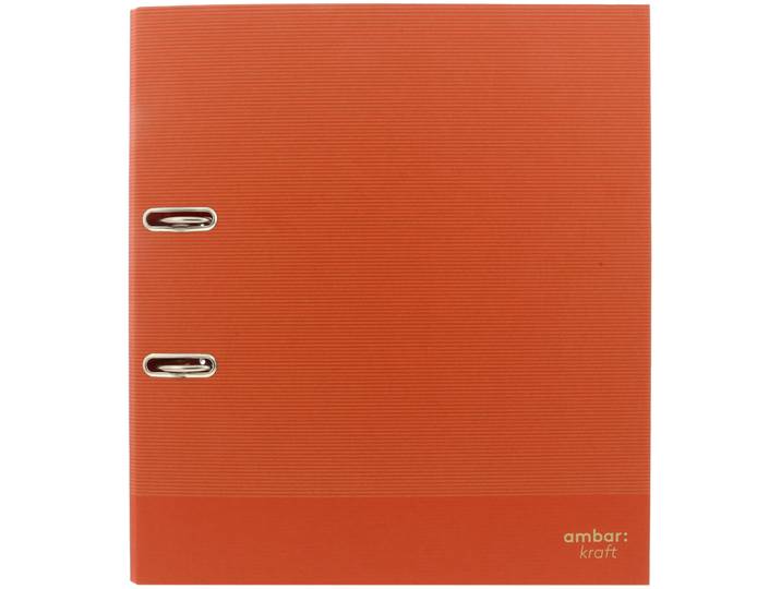 Ambar Serie Kraft FSC recycelt - Ordner rot A4 - 7cm Rücken - 2 Ringe mit Hebelmechanik