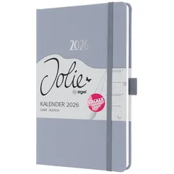 Sigel, Agenda, Wochenkalender Jolie 2026, ca. A5, flieder (A5, 1 Woche / 2 Seiten)