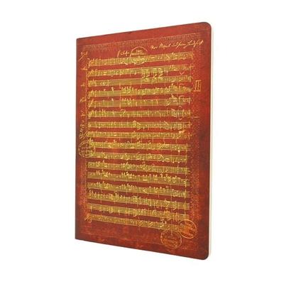 Notizheft, Mozart, Jagdmusik, A4, Notenlinien, Taschenbuch von Paperblanks, Paperblanks, 978-0-349-71462-2