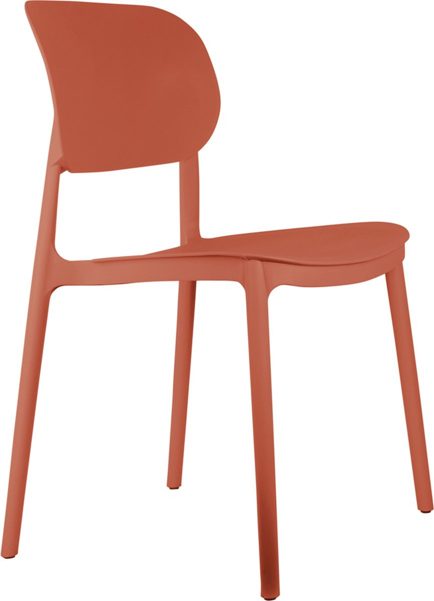 Leitmotiv Eetkamerstoel Cheer Burned orange Set van 2