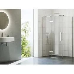 Ravak Rechteckige Duschkabine 120 x 80 cm Cool! X0VVGCA00Z1SET120COPS80