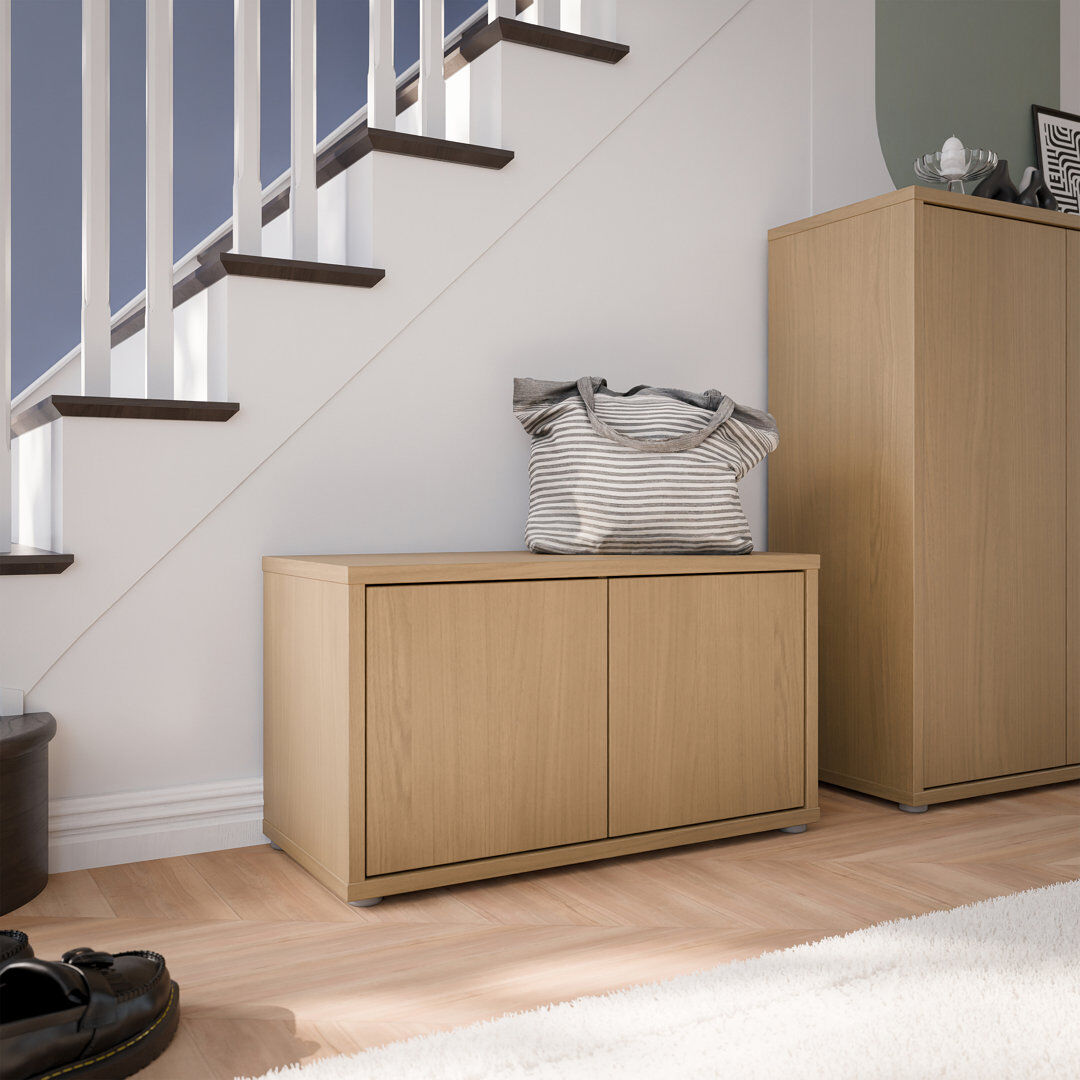 Ebern Designs Rudette Shoe Storage Brown