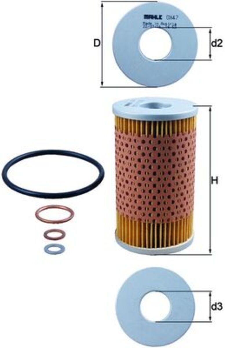 Knecht Filtro olio OX 47D