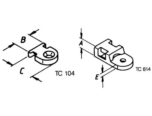 HELU TC 112 Befestigungssockel schraubbar 91042-1000hitzestabil Transparent 1000St.