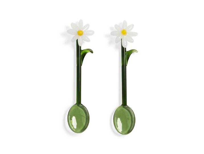 &klevering - Flora Löffel, weiss (2er-Set)